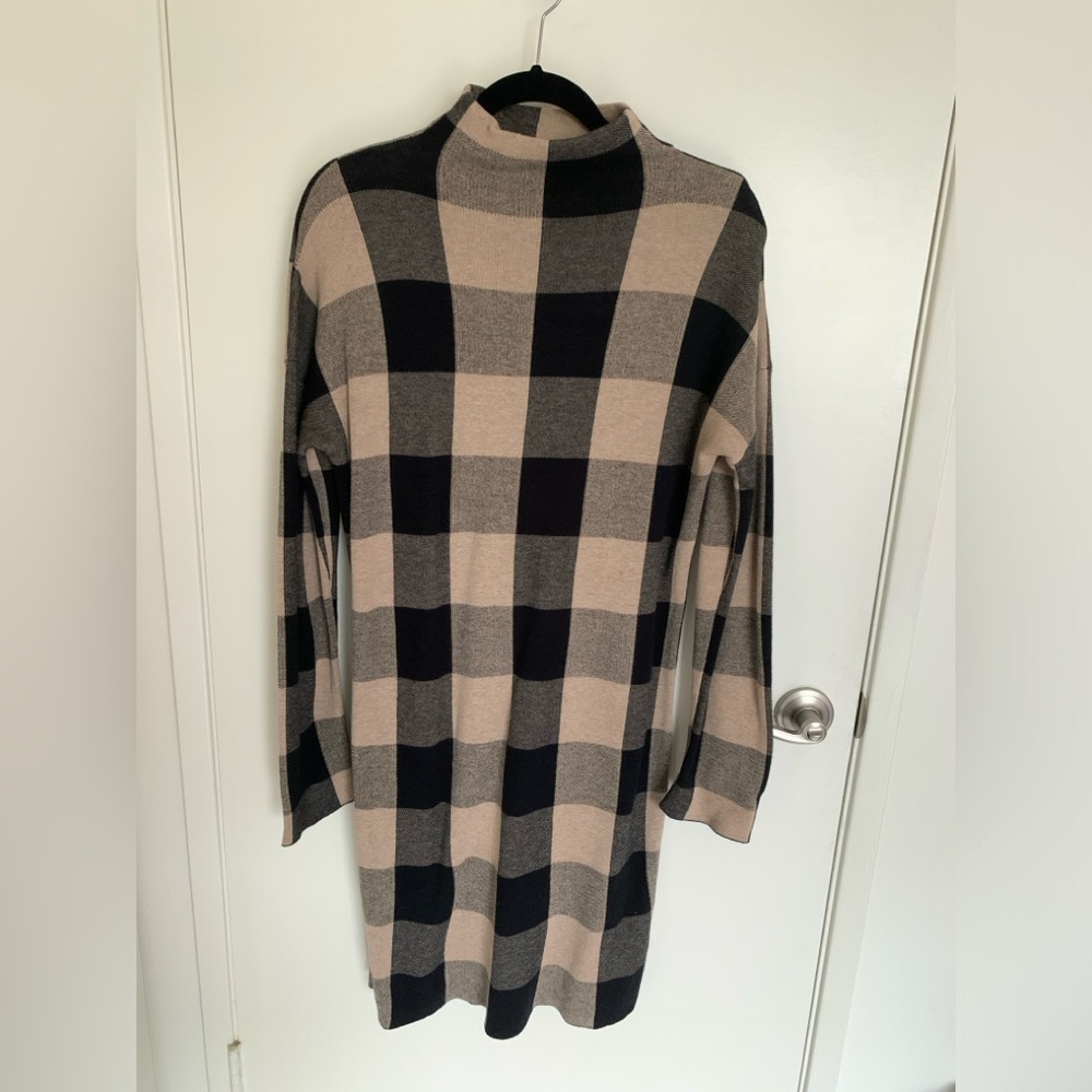 Cynthia Rowley Buffalo Checked Sweater Dress- Women’s Size L